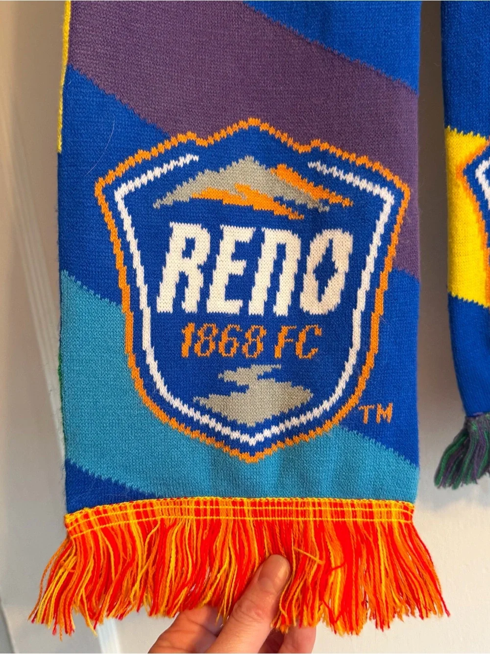 Reno 1868 FC Blue Multicolor Soccer Scarf
